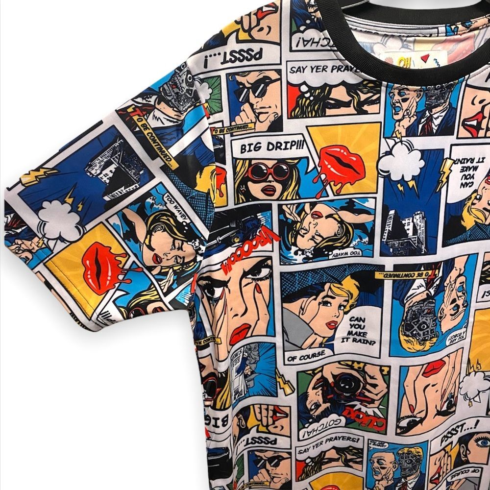5/$25 Oh Snap Comic Strip Graphic Tee